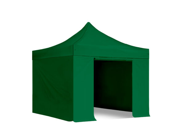3x3m-Gazebo-OpenDoor-Green