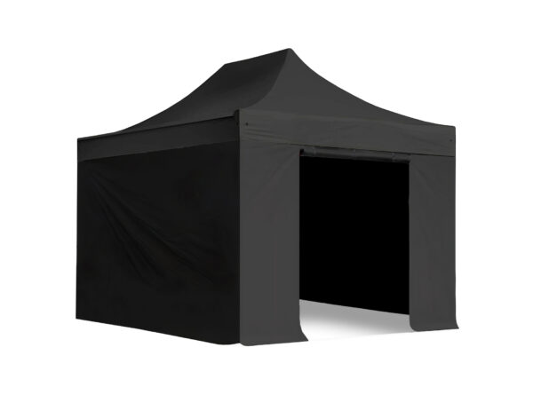 3×4.5m-Gazebo-OpenDoor-Black 3×4.5m-Gazebo-OpenDoor-Black