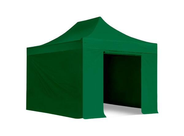 3×4.5m-Gazebo-OpenDoor-Green