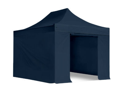 3x4.5m Pop Up Gazebo Elite 4 sides Midnight Blue