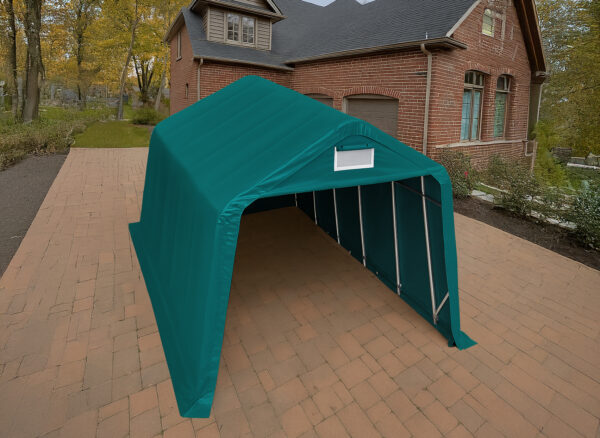 3.5x5m Green PVC 800 Carport
