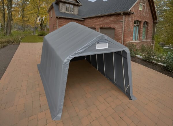3.3x6m Grey PVC 800 Carport