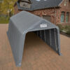 3.3×7.2m Grey PVC 800 Carport