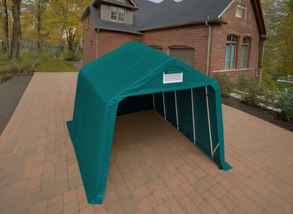 3.5x5m Green PVC 800 Carport
