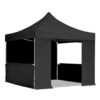 3x3m-Gazebo-OpenDoor-HalfWall-Black 3x3m-Gazebo-OpenDoor-HalfWall-Black