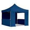3x3m-Gazebo-OpenDoor-HalfWall-Blue