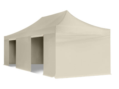4x8m Pop Up Gazebo Elite 4 sides Cream