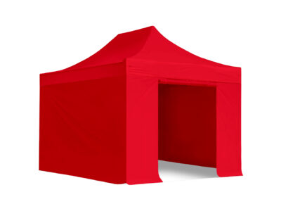 3x4.5m Pop Up Gazebo Premium 4 sides Red