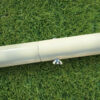 Steel pole stretch tent