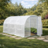 2x3m White Poly Tunnel Opened