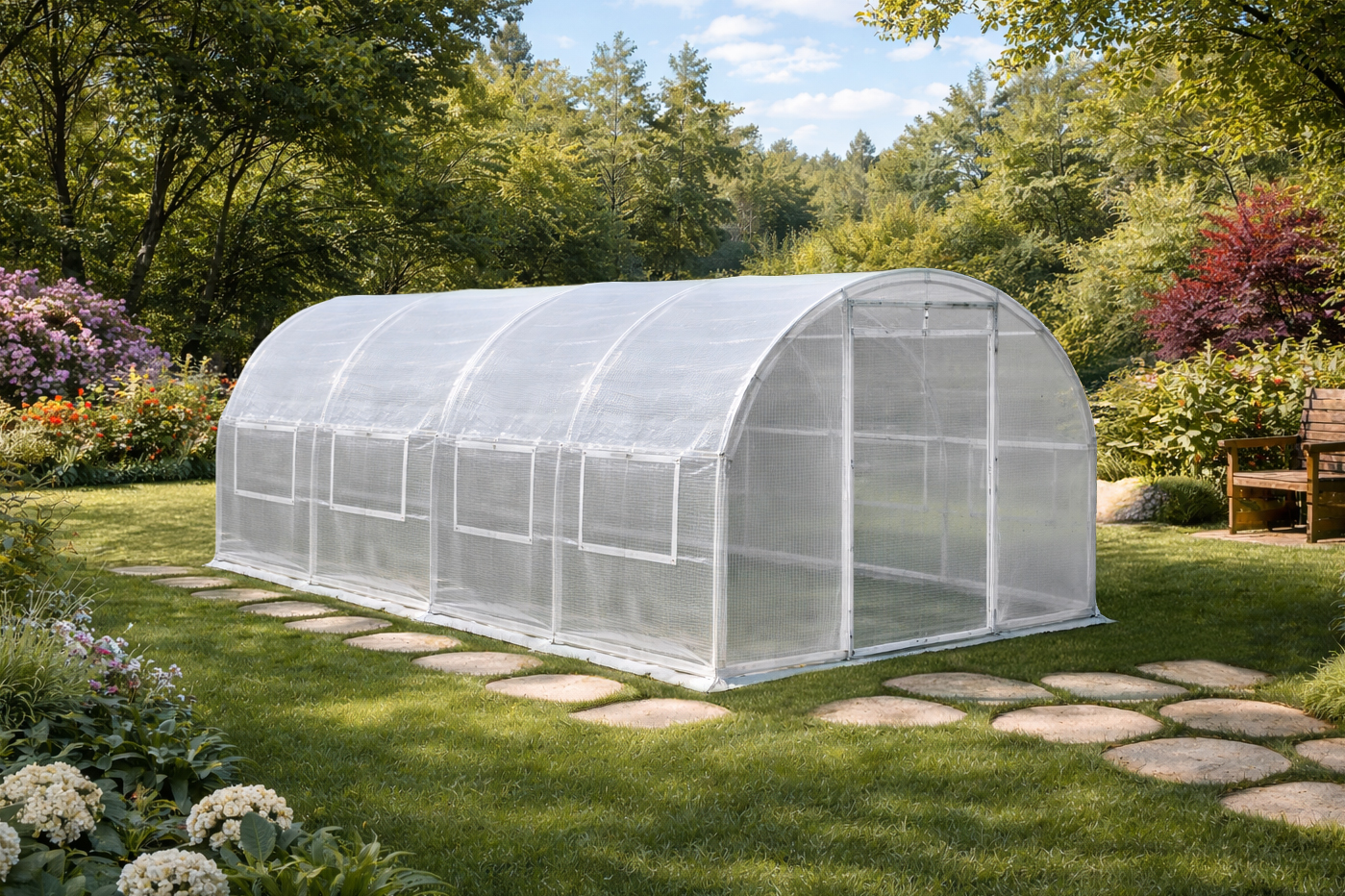 3x4m Poly Tunnel White 3x4m Poly Tunnel White