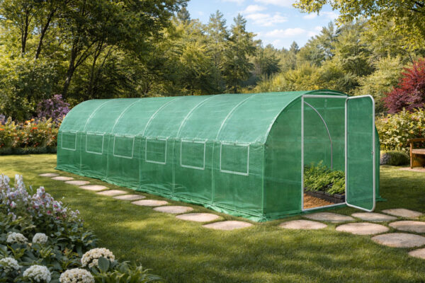 3x6m Poly Tunnel Green Opened 3x6m Poly Tunnel Green Opened