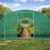 4x8m poly tunnel Front Green