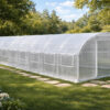 4x10m White closed poly tunnel
