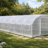 4x6m White closed  Poly Tunnel