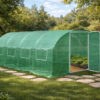 3x4m Green poly tunnel open door