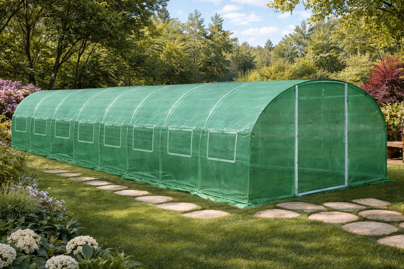 4x10m Green closed door