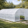 3x4m White poly tunnel open door