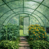 4x8m Green poly tunnel full interior 4x8m Green poly tunnel full interior