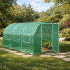 2x3m Green Poly Tunnel Opened 2x3m Green Poly Tunnel Opened