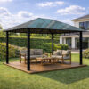 3x4m Garden Gazebo Polycarbonate roof Black frame (2) 3x4m Garden Gazebo Polycarbonate roof Black frame (2)