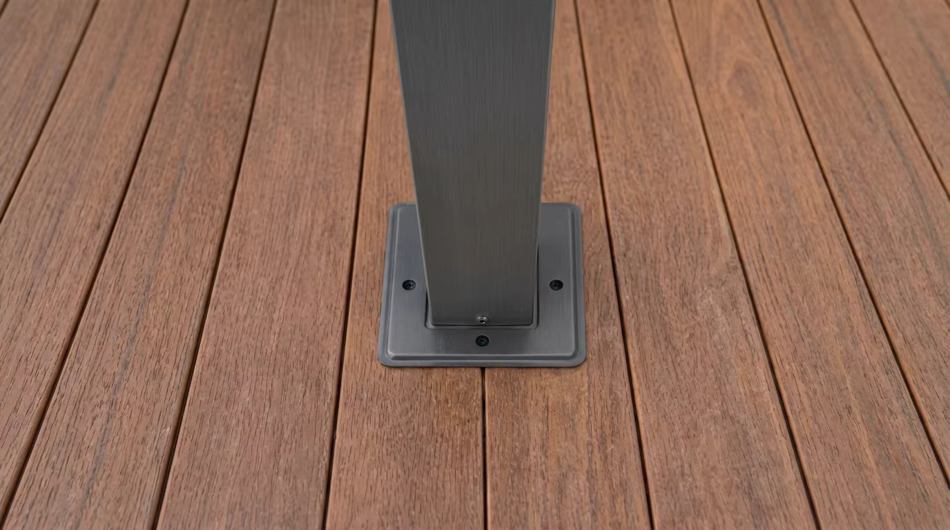 Grey garden gazebo leg