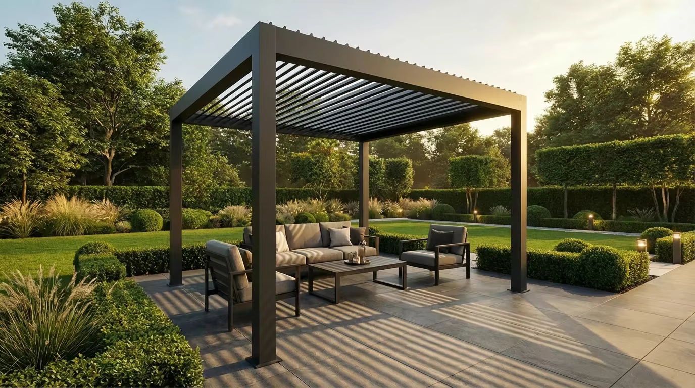 45 degree pergola