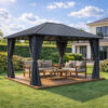 Steel roof 3×4 wood grey curtain Steel roof 3×4 wood grey curtain