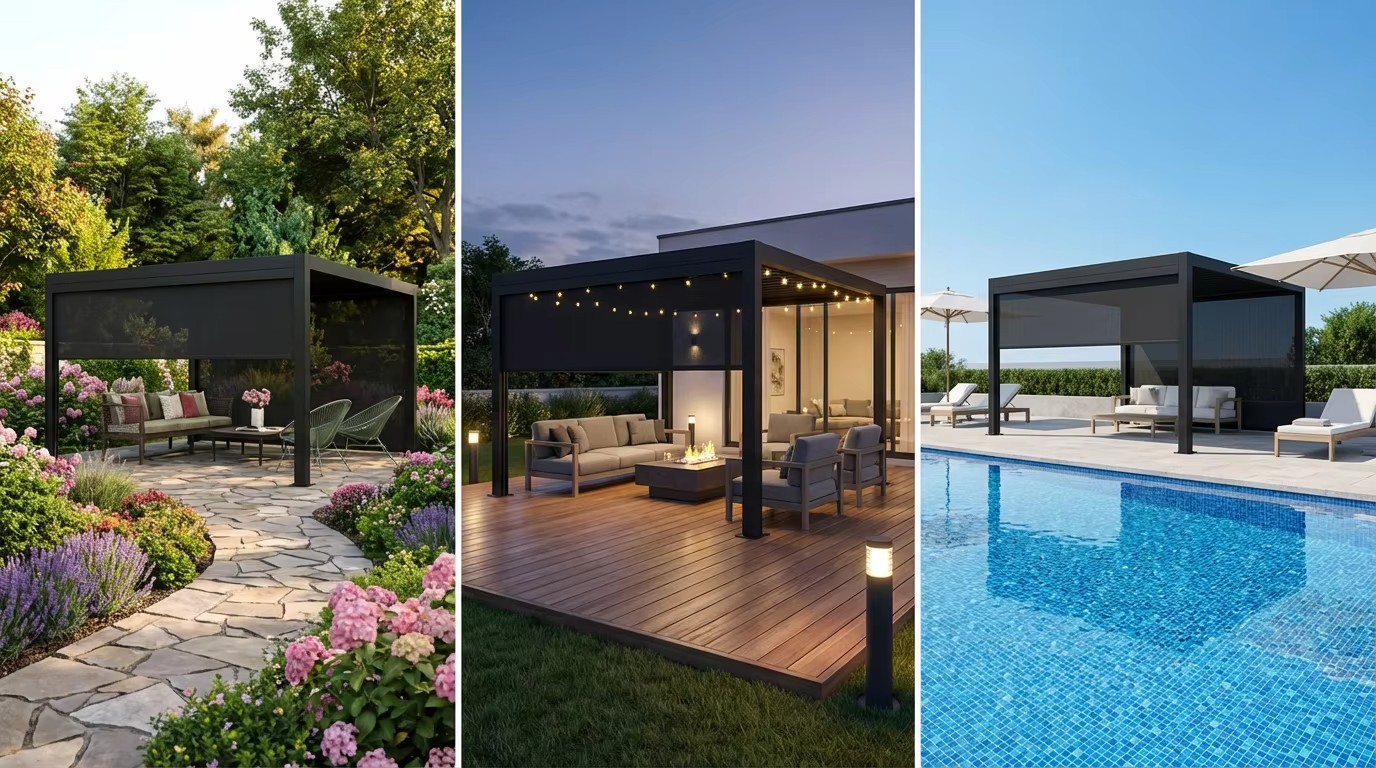 Pergola Rolling Blinds