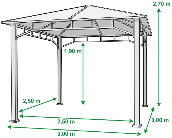 Garden Gazebo Dimensions