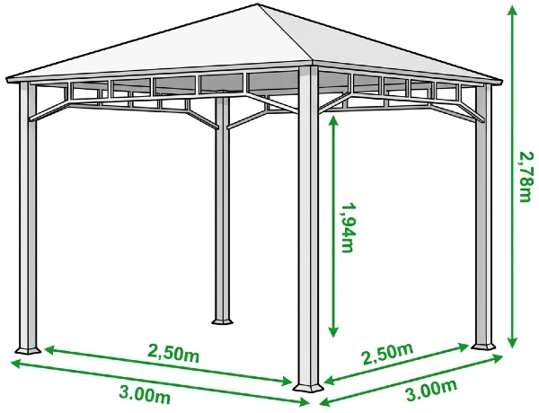 Garden Gazebo Dimensions