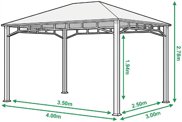 Garden Gazebo Dimensions