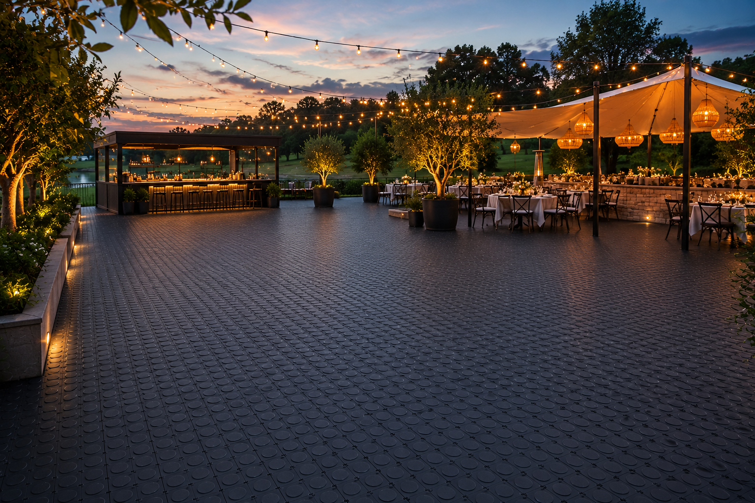 Event click in flooring black