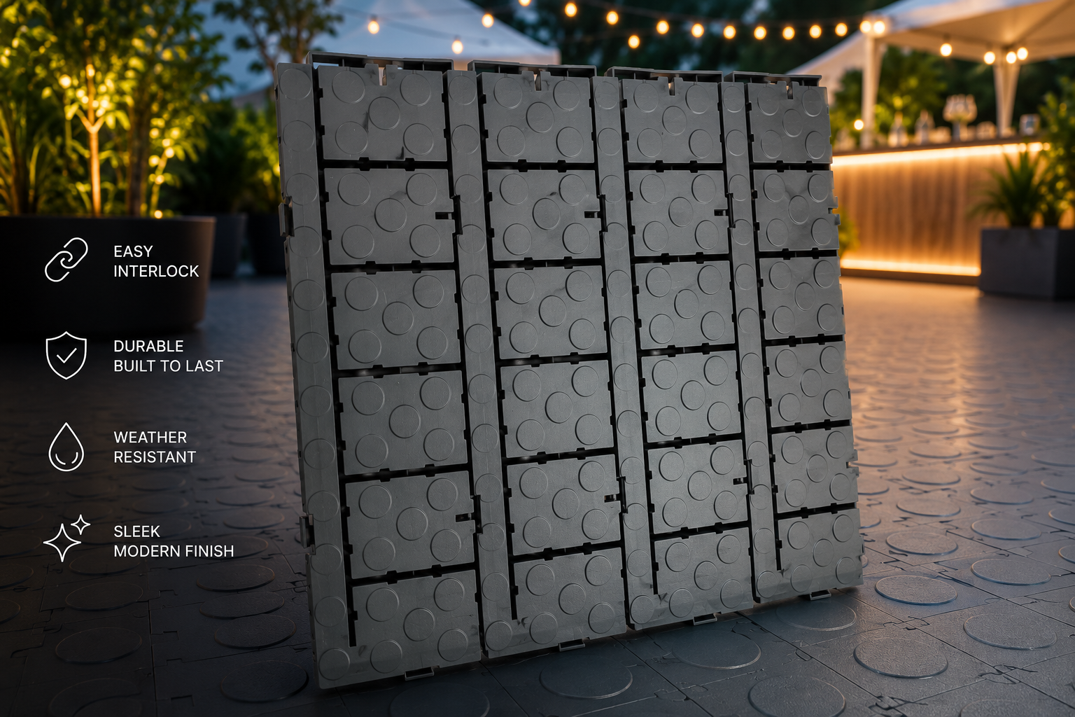 Black UK Tents flooring