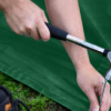 Green storage tent pegs Green storage tent pegs