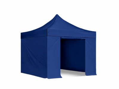 3x3m Pop Up Gazebo Elite 4 sides Indigo Blue