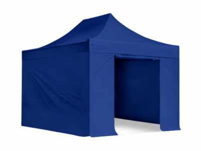 3x4.5m Pop Up Gazebo Elite 4 sides Indigo Blue